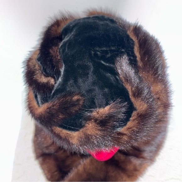 Vintage Betmar Elegant Brown‎ Fur Hat and Scarf Set main image 4